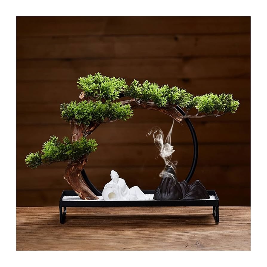 Amazon｜シミュレーション鉢植え盆栽 屋内人工盆栽の木純木